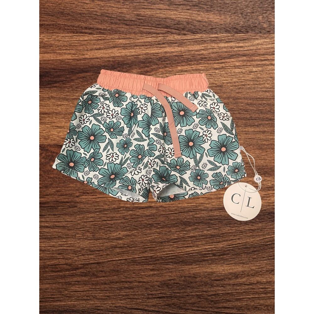 Caden Lane Floral Swim Trunks